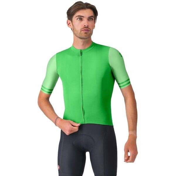 Castelli PROLOGO LITE 2 JERSEY Pánský cyklistický dres, zelená, velikost XXXL