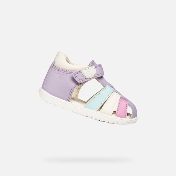 Geox B SANDAL MACCHIA GIRL Dívčí sandály, fialová, velikost