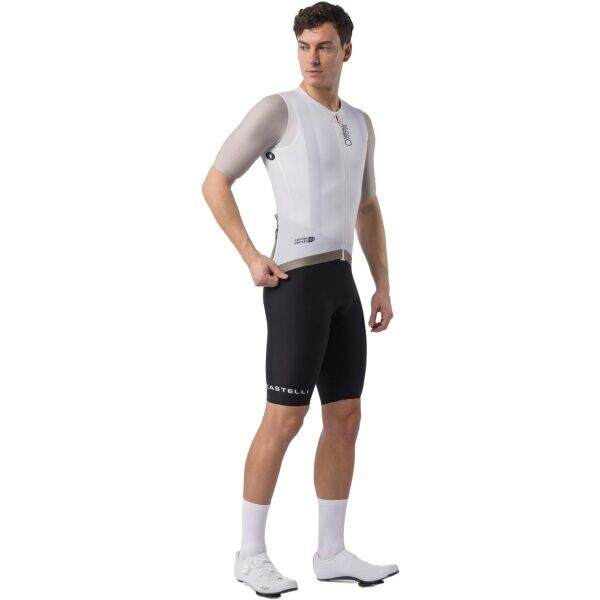 Castelli CORRETTO JERSEY Pánský cyklistický dres, bílá, velikost