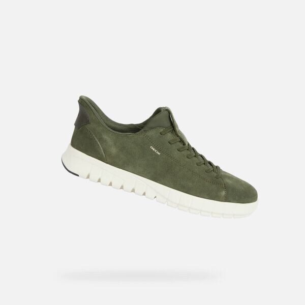 Geox U FLEXTRIDE PLUS Pánské sportovní boty, khaki, velikost