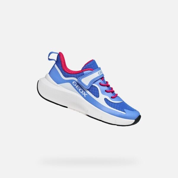 Geox J PRO-RAN GIRL Dívčí sportovní tenisky, modrá, velikost