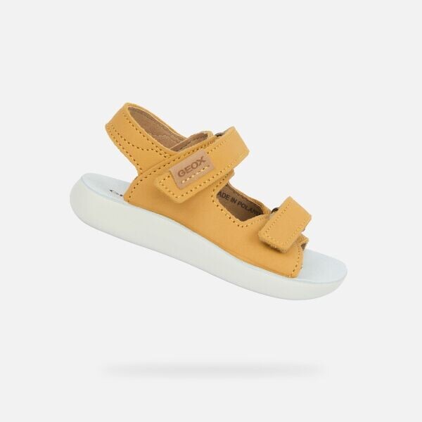 Geox B SANDAL LIGHTFLOPPY Dětské sandály, žlutá, velikost
