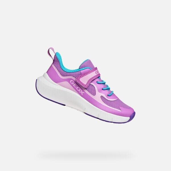 Geox J PRO-RAN GIRL Dívčí sportovní tenisky, fialová, velikost