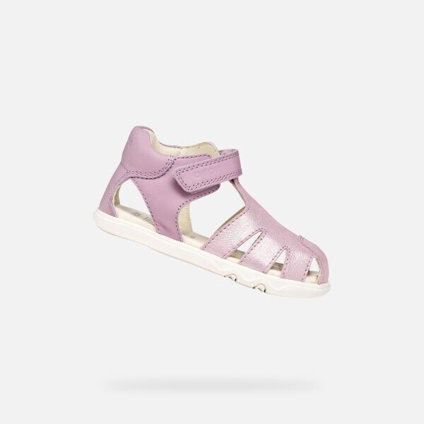 Geox B SANDAL STEPPIEUP G Dívčí sandály, fialová, velikost