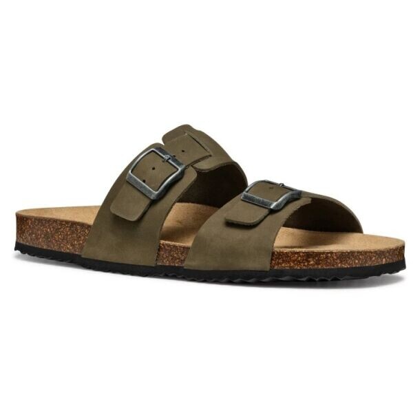 Geox U SANDAL GHITA Pánské pantofle, khaki, velikost