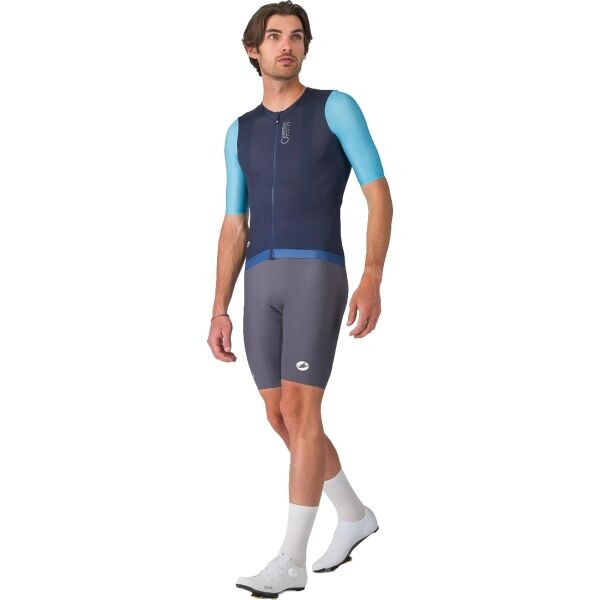 Castelli CORRETTO JERSEY Pánský cyklistický dres, tmavě modrá, velikost XXL