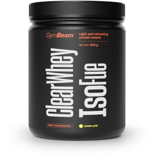 GymBeam CLEAR WHEY ISOFUE 500 G LEMON-LIME Syrovátkový izolát, , velikost 500 G