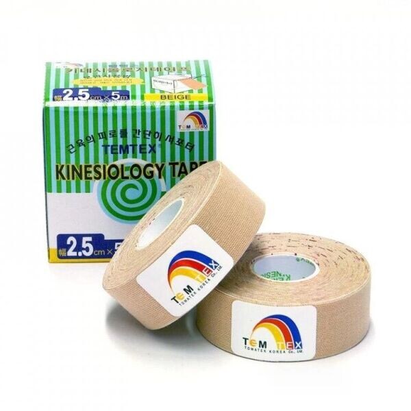 TEMTEX CLASSIC TAPE 2,5 CM x 5 M Tejpovací páska, béžová, velikost