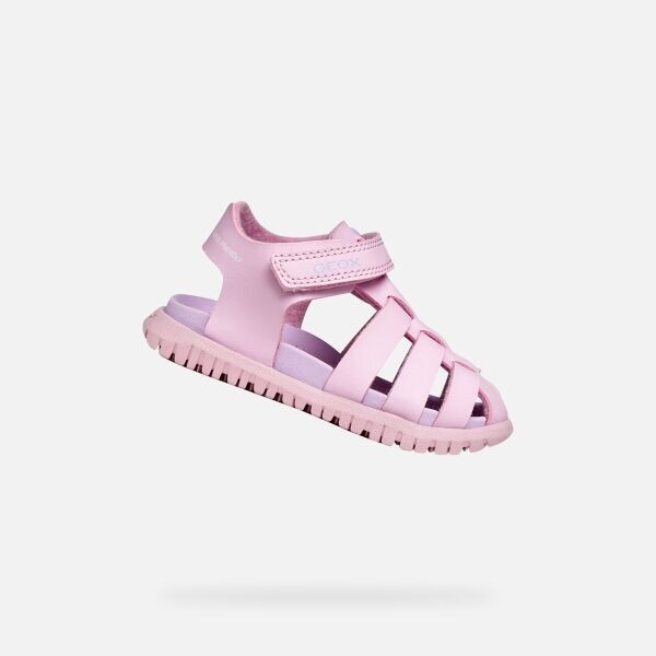 Geox B SANDAL FUSBETTO GIRL Dívčí sandály, růžová, velikost