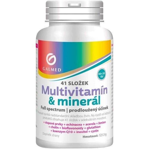 GALMED MULTIVITAMÍN & MINERÁL TBL 60+30 Komplexní vitamíny, , velikost