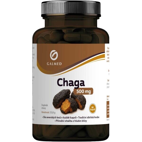 GALMED CHAGA 500 MG CPS 90 Vitální houby, , velikost