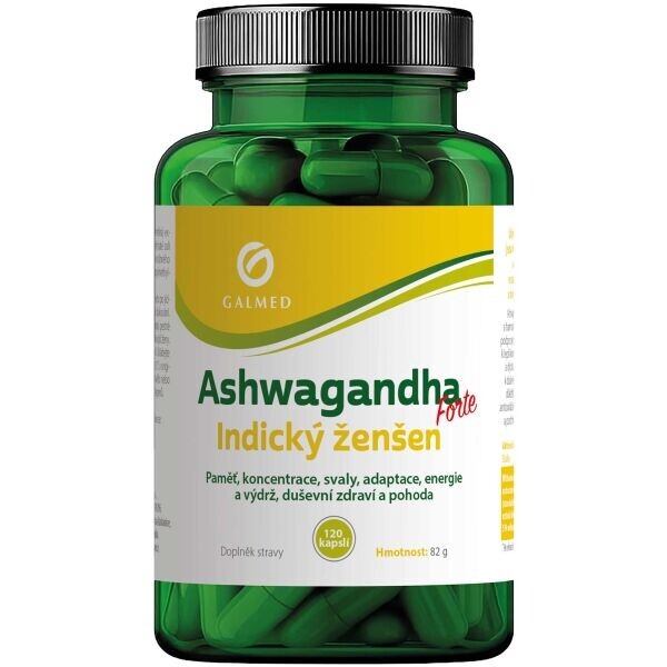 GALMED ASHWAGANDHA FORTE INDICKÝ ŽENŠEN CPS 120 Bylinný doplněk, , velikost