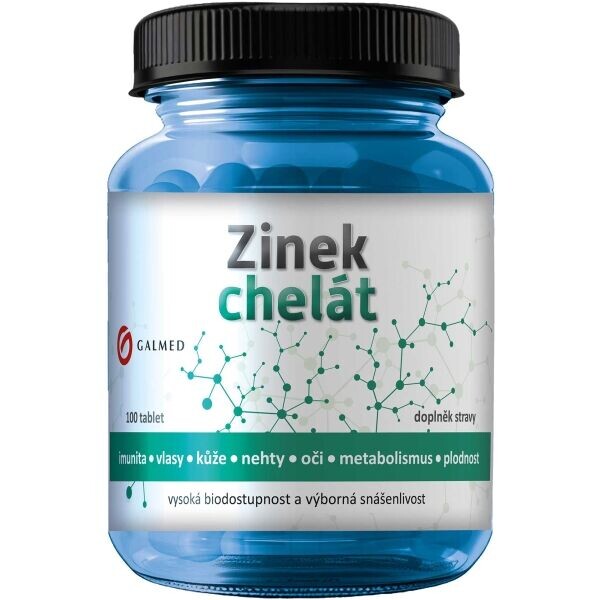 GALMED ZINEK CHELÁT 15 MG TBL 100 Podpora imunity a pokožky, , velikost