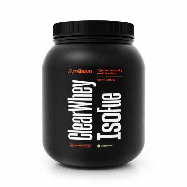 GymBeam CLEAR WHEY ISOFUE 1 KG GREEN APPLE Syrovátkový izolát, , velikost 1 KG
