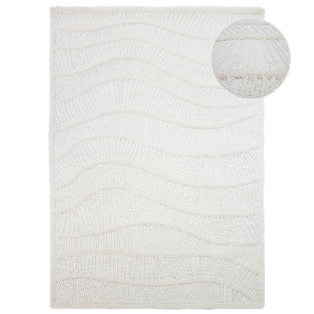Flair Rugs VLNĚNÝ KOBEREC, 200/290 cm bílá