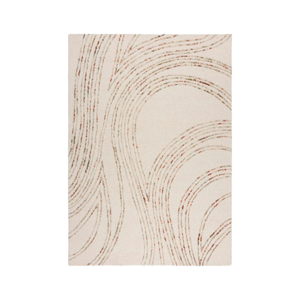 Flair Rugs VLNĚNÝ KOBEREC, 120/170 cm přírodní barvy, oranžová