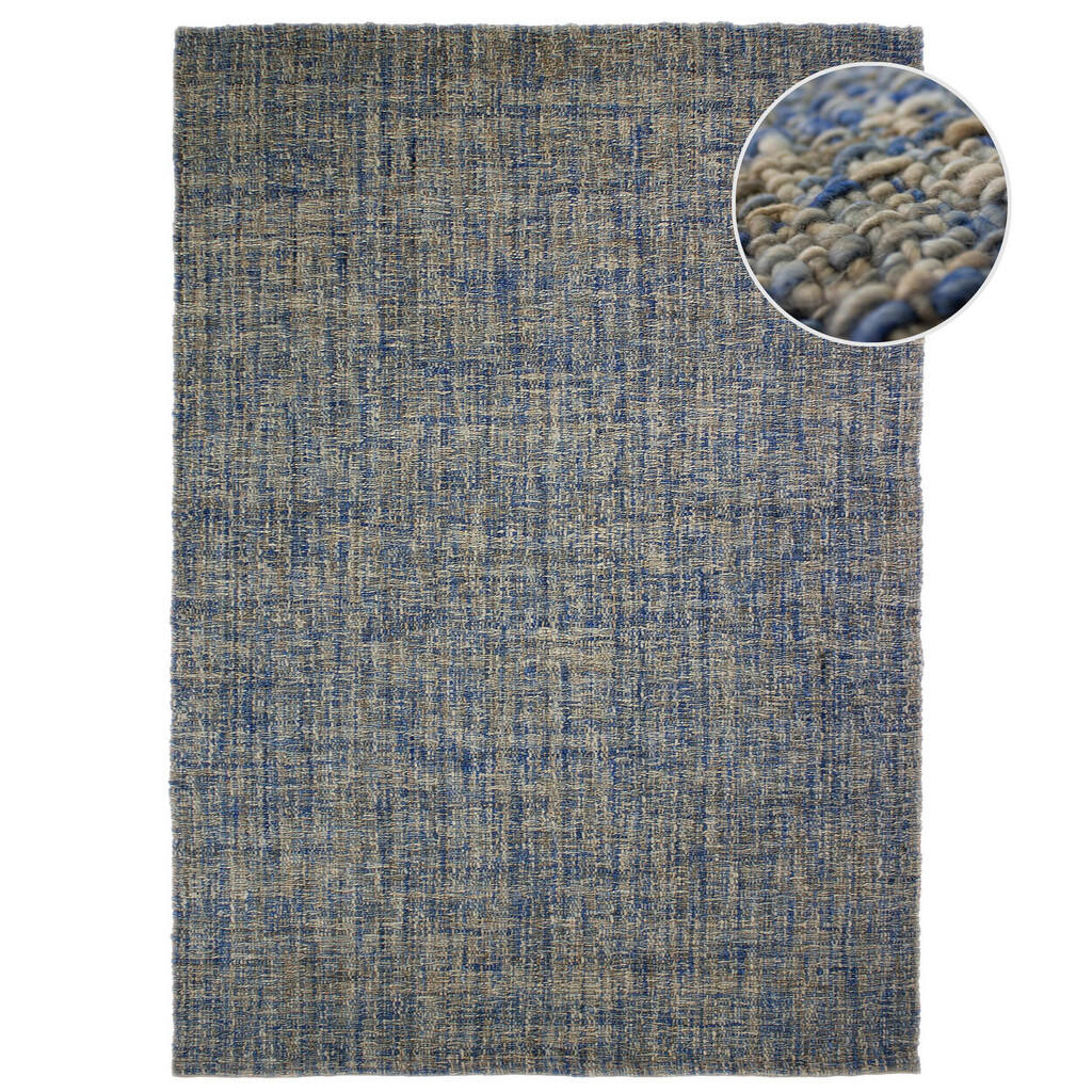 Flair Rugs VLNĚNÝ KOBEREC, 120/170 cm modrá