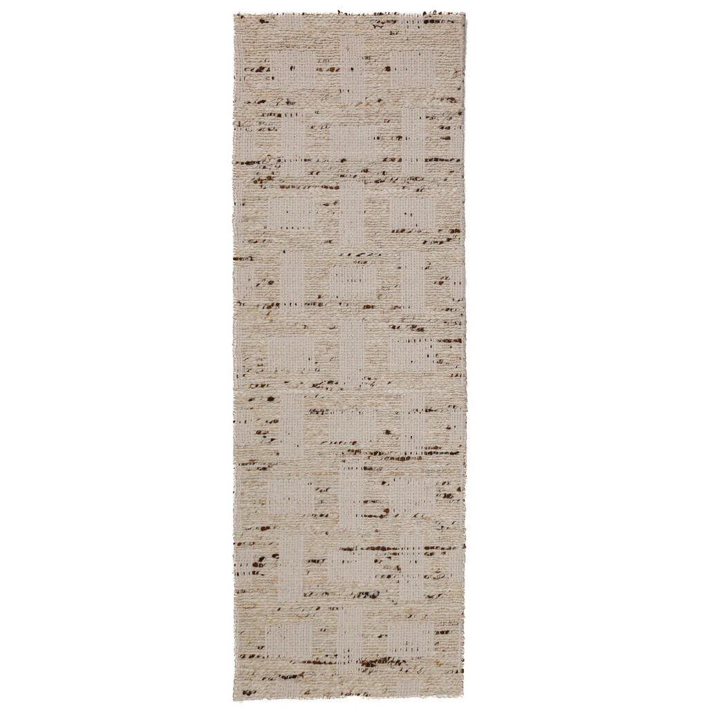 Flair Rugs RUČNĚ TKANÝ KOBEREC, 80/230 cm přírodní barvy