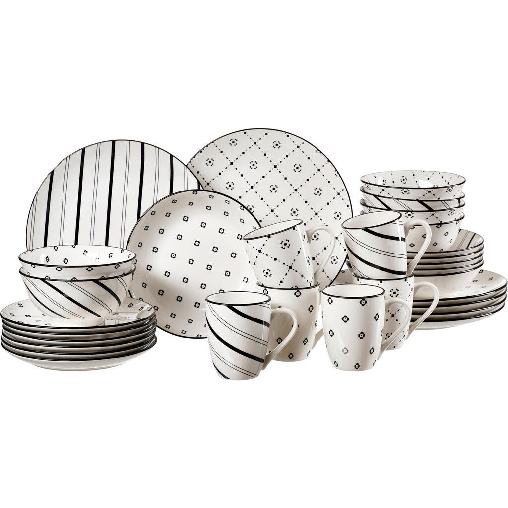 Ritzenhoff Breker KOMBINOVANÁ SOUPRAVA 30dílné, porcelán keramika
