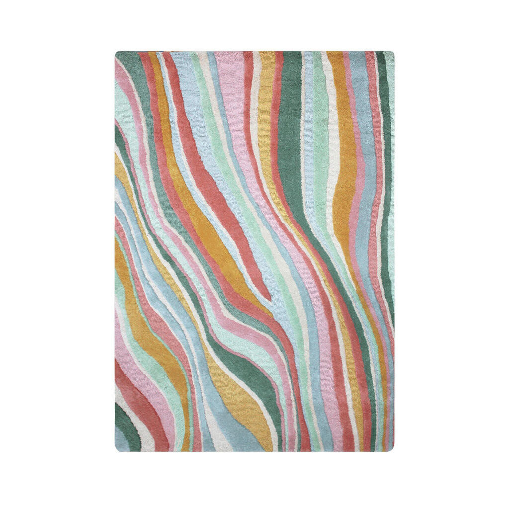 Flair Rugs VLNĚNÝ KOBEREC, 120/170 cm zelená, růžová