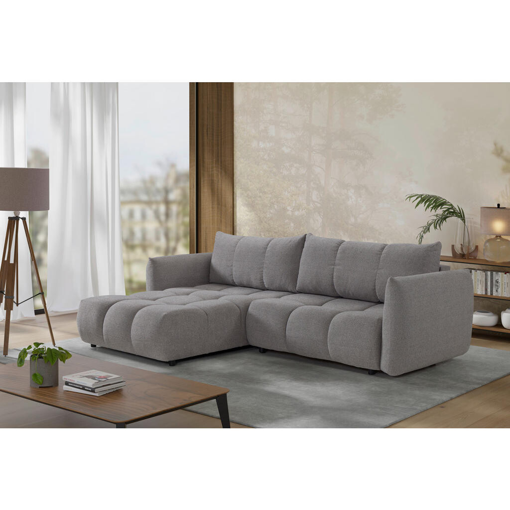 Livetastic ROHOVÁ ROZKLÁDACÍ POHOVKA, plast, textil, kompozitní dřevo, šedá