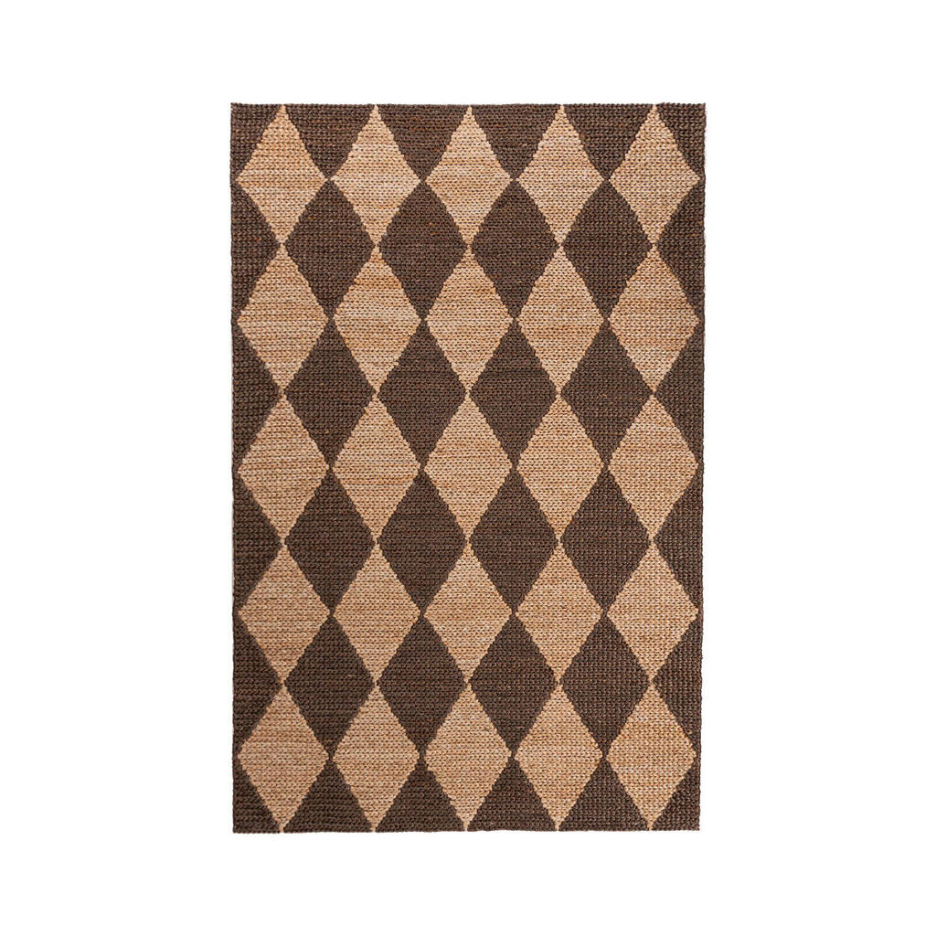 Flair Rugs RUČNĚ TKANÝ KOBEREC, 120/170 cm tmavě hnědá