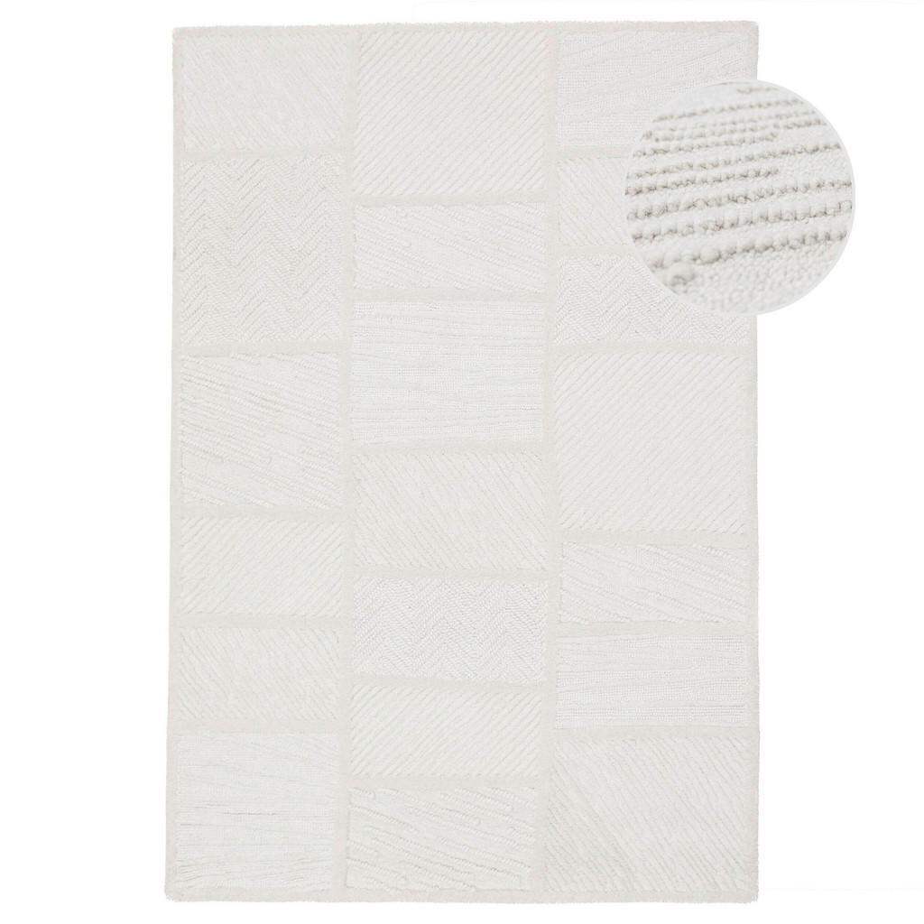 Flair Rugs VLNĚNÝ KOBEREC, 160/230 cm bílá