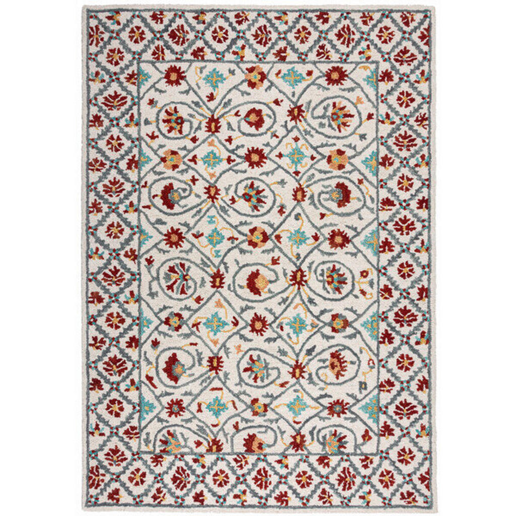 Flair Rugs TKANÝ KOBEREC, 160/230 cm krémová, červená