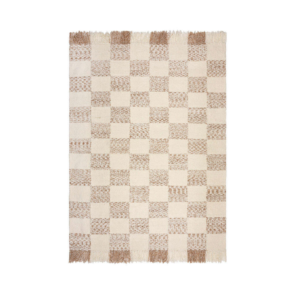 Flair Rugs RUČNĚ TKANÝ KOBEREC, 160/230 cm přírodní barvy, béžová