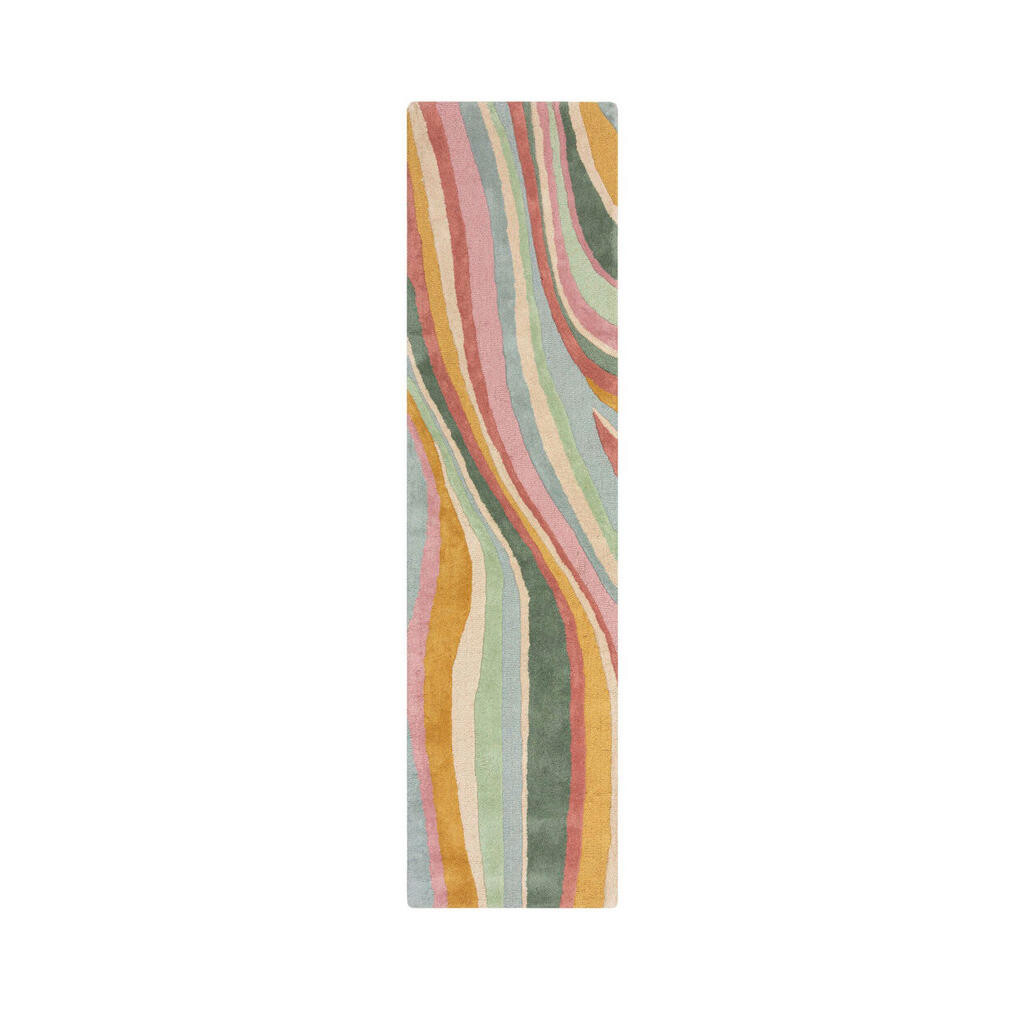 Flair Rugs BĚHOUN, 60/230 cm, zelená, růžová