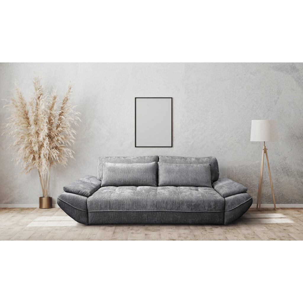 Livetastic ROZKLÁDACÍ POHOVKA, dřevo, textil, kompozitní dřevo, tmavě šedá