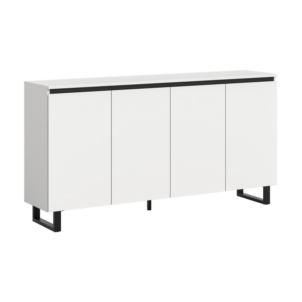 Livetastic ŠIROKÁ KOMODA, bílá, 160/84/36 cm