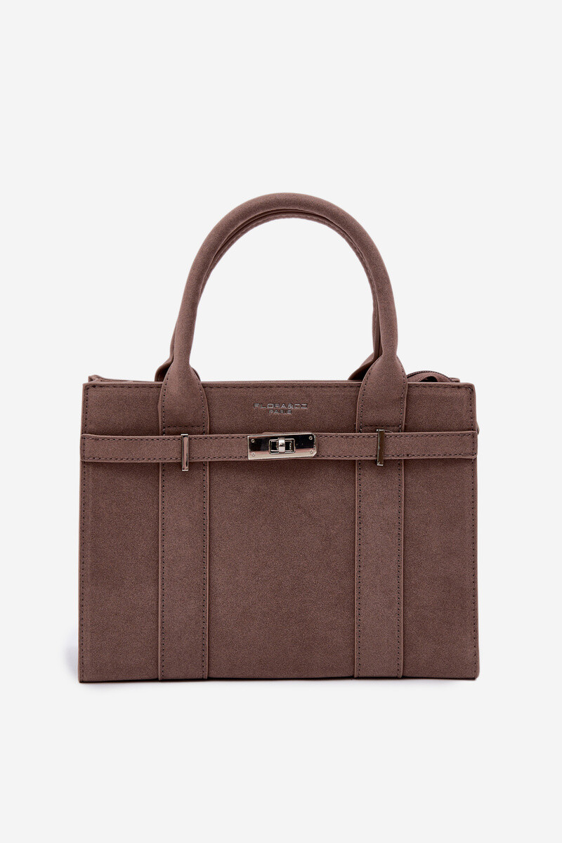 Flora&Co Boxová kabelka, béžová eko semiš