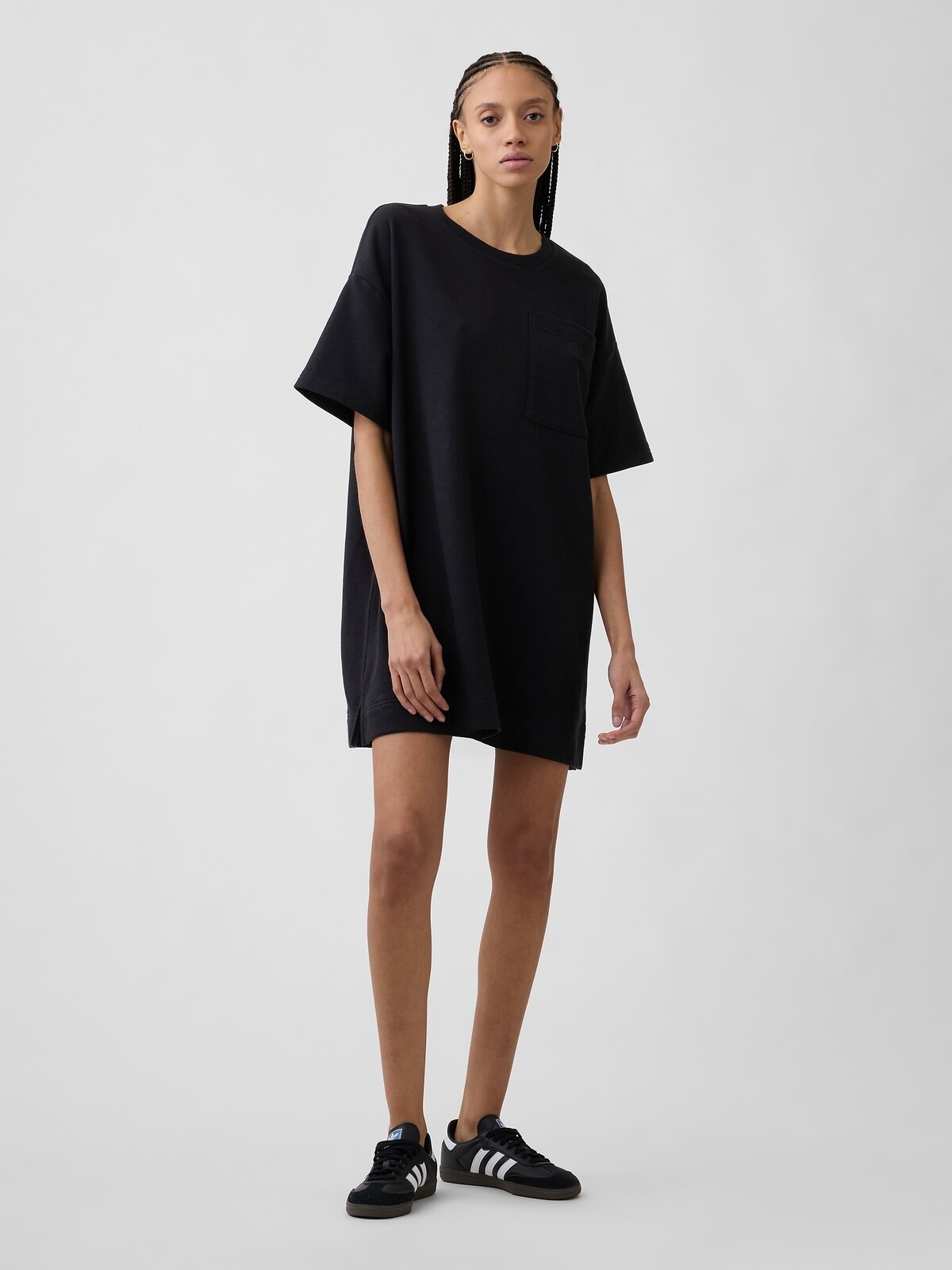 GAP Oversize mikinové šaty s logem