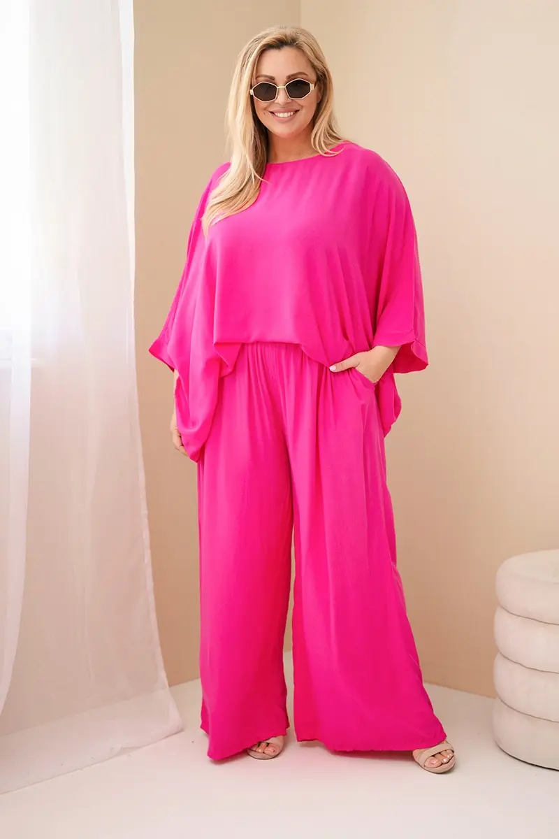 Kesi italský letní set s květovanými kalhotami