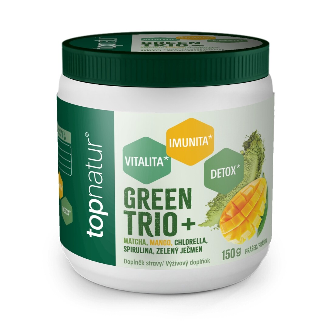 TOPNATUR Green Trio Plus Mango prášek 150 g