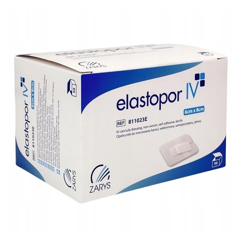 Zarys elastopor IV - netkané krytí pro IV kanylu, 6cmx8cm, balení 100 ks, sterilní