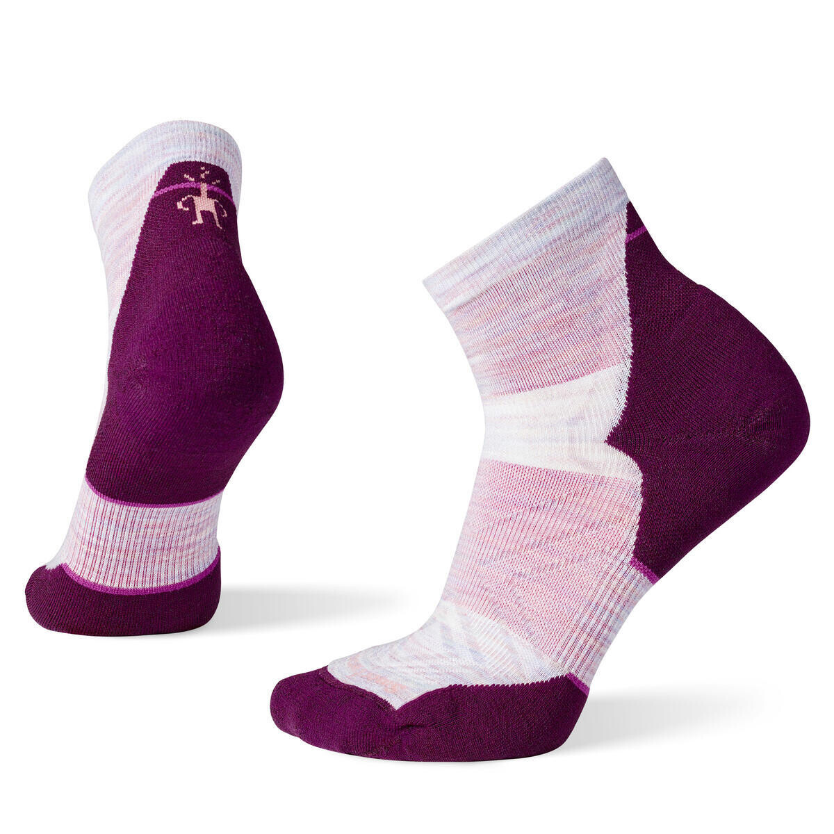 SMARTWOOL Women's Run Targeted Cushion Ankle Socks, Purple Eclipse velikost: 38-41 (M)