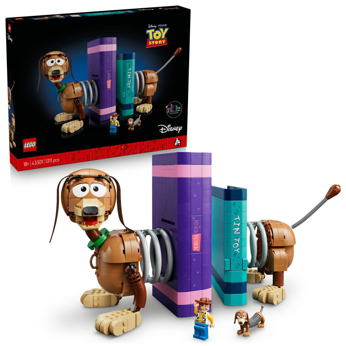 LEGO® │ Disney 43301 Knižní zarážky: Slinky z filmu Toy Story