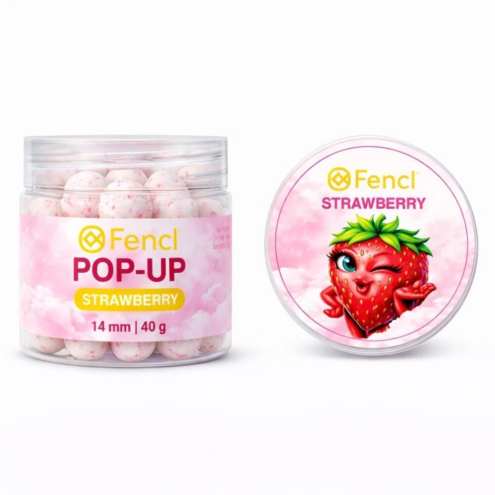 Fencl Boilies Pop Up Strawberry - 14mm  40g