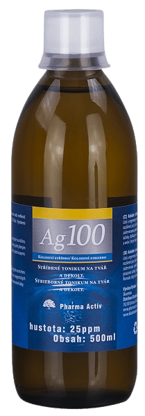 PHARMA ACTIV Koloidní stříbro Ag100 25ppm 500 ml
