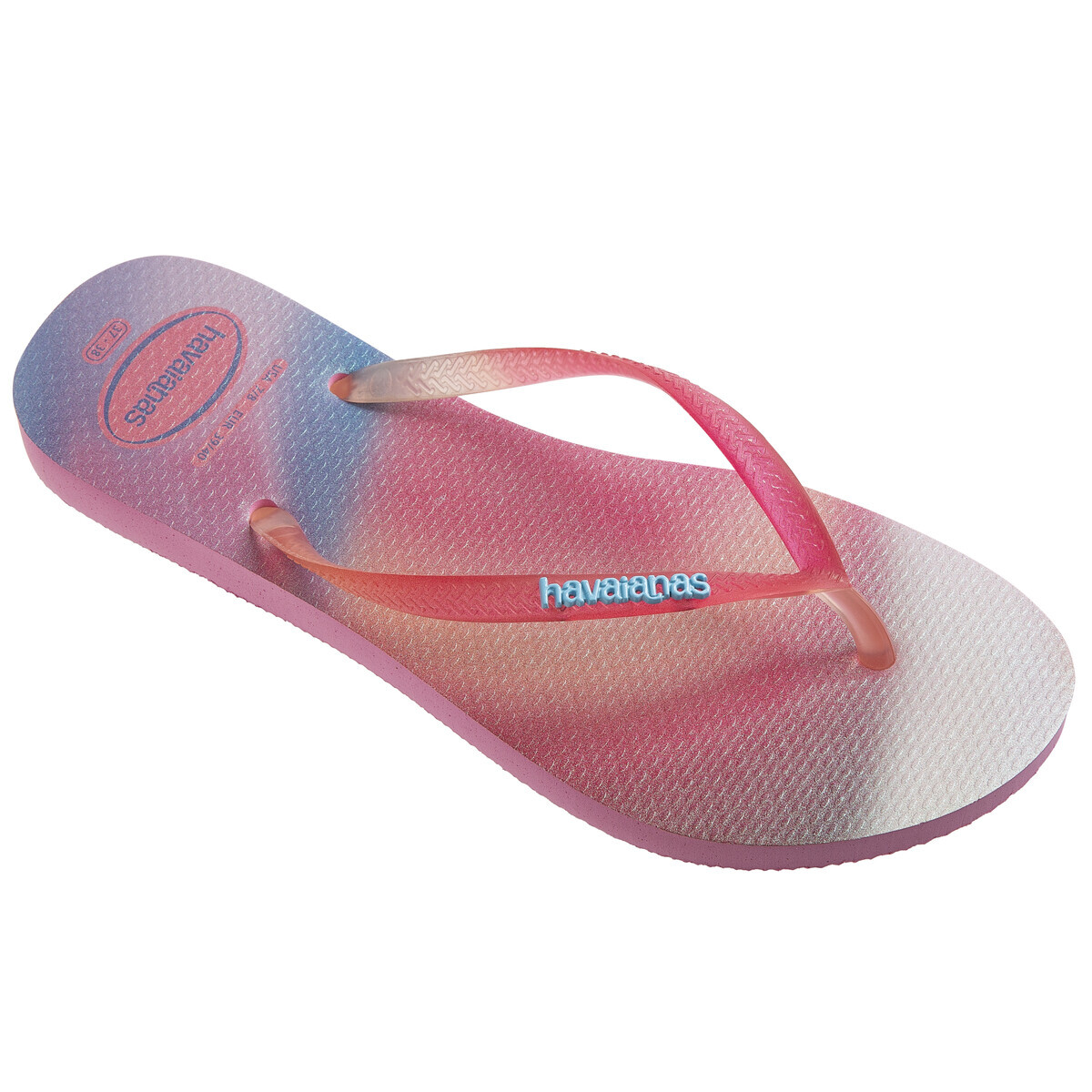 Havaianas  SLIM METALLIC RAINBOW  Růžová