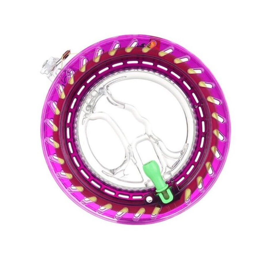 Naviják se šňůrou - Fialový, průměr 18 cm, délka 200 m
