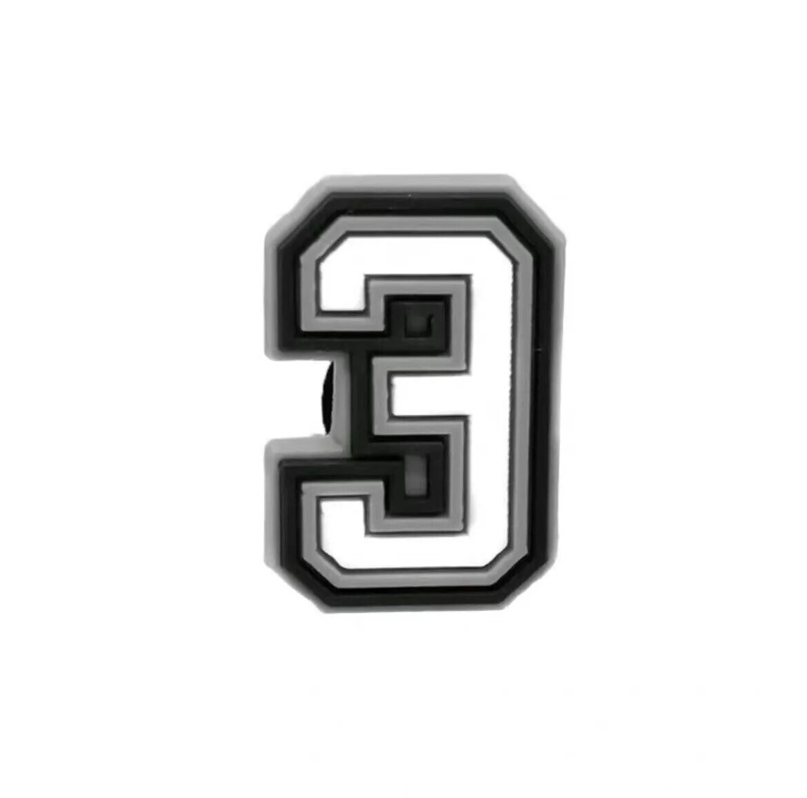 3D ozdoby na obuv - Číslice 3
