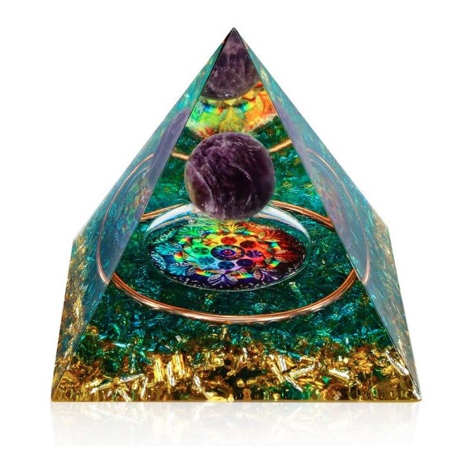 Orgonitová pyramida - Mandala s energií čaker