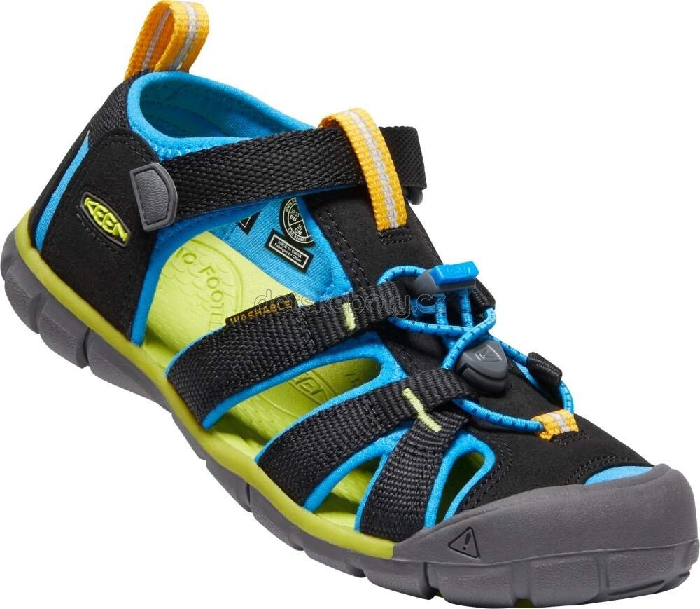 Dětské sandály Keen Seacamp II CNX children black/brilliant blue Velikost: 30