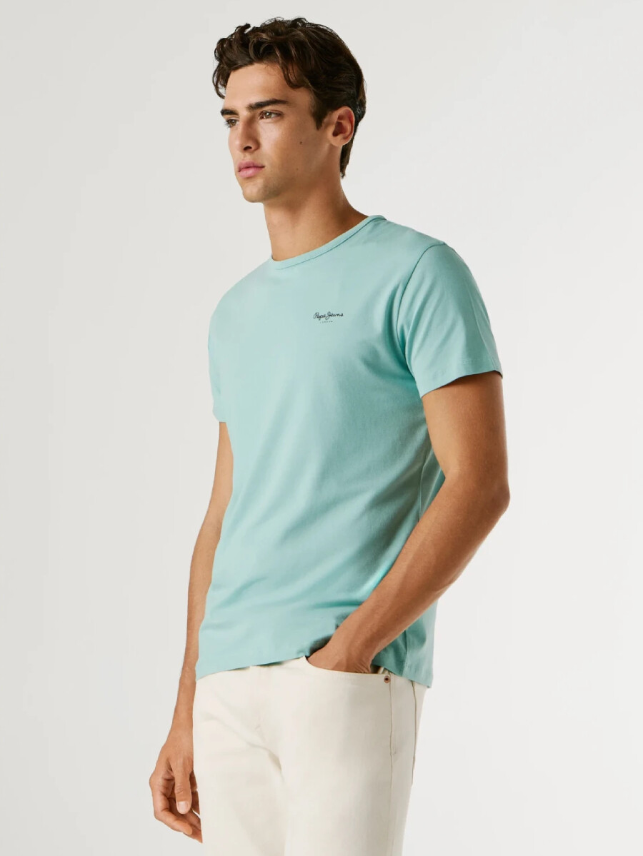 Pepe Jeans pánské tyrkysové tričko PM5010180-518 L