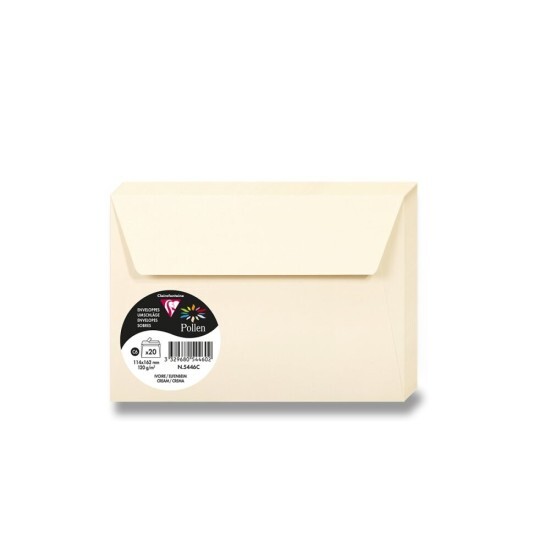 Clairefontaine Barevná obálka C6 samolepicí - krémová - 1 ks - 1330/1054460