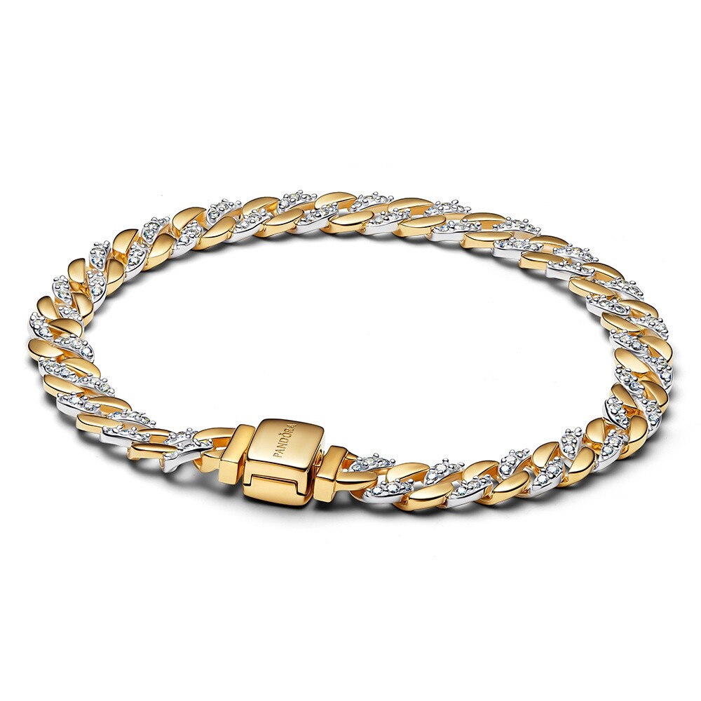 Pandora Bicolor náramek z kubánského řetízku Timeless 564229C01 18 cm