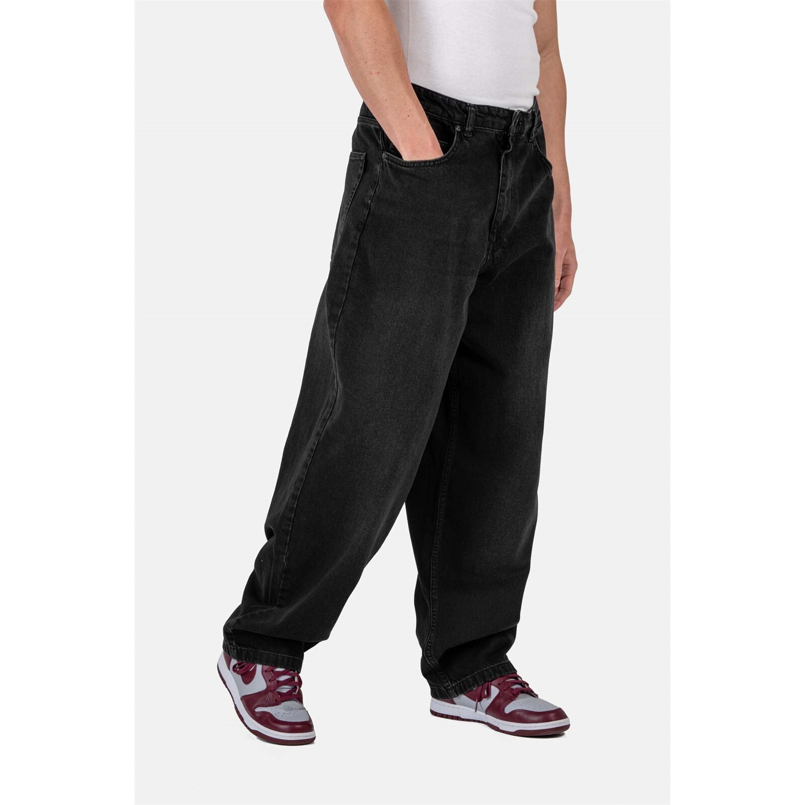 kalhoty REELL - Baggy Black Wash (121) velikost: 29/30